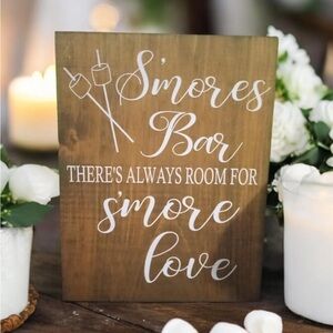 Rustic S'mores Bar Sign